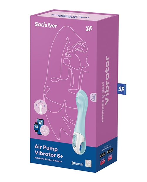Shop Satisfyer Air Pump Vibrator 5+ - Blue