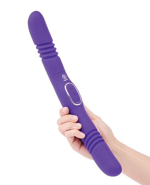 Buy Together Together Double Delight Double-Ended Vibrating & Thrusting Vibrator - Purple
