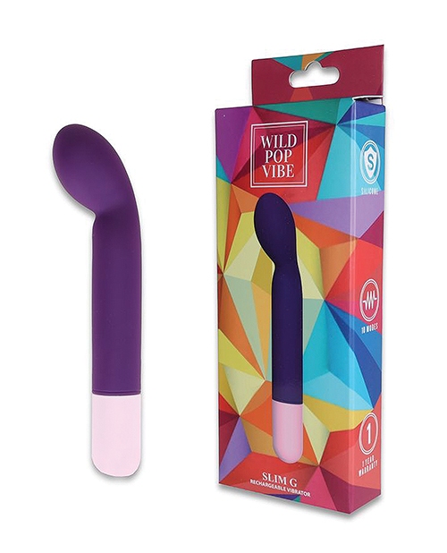 Wild Pop Vibe Slim G Vibrator - Purple for sale
