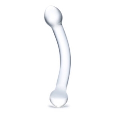 GLAS Curved Glass G Spot Stimulator 7 quot  dildo made by Glas on sale at herVibrators.com