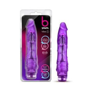 Purple Blush B Yours Vibe 1 Realistic 9 in. Vibrating Dildo
