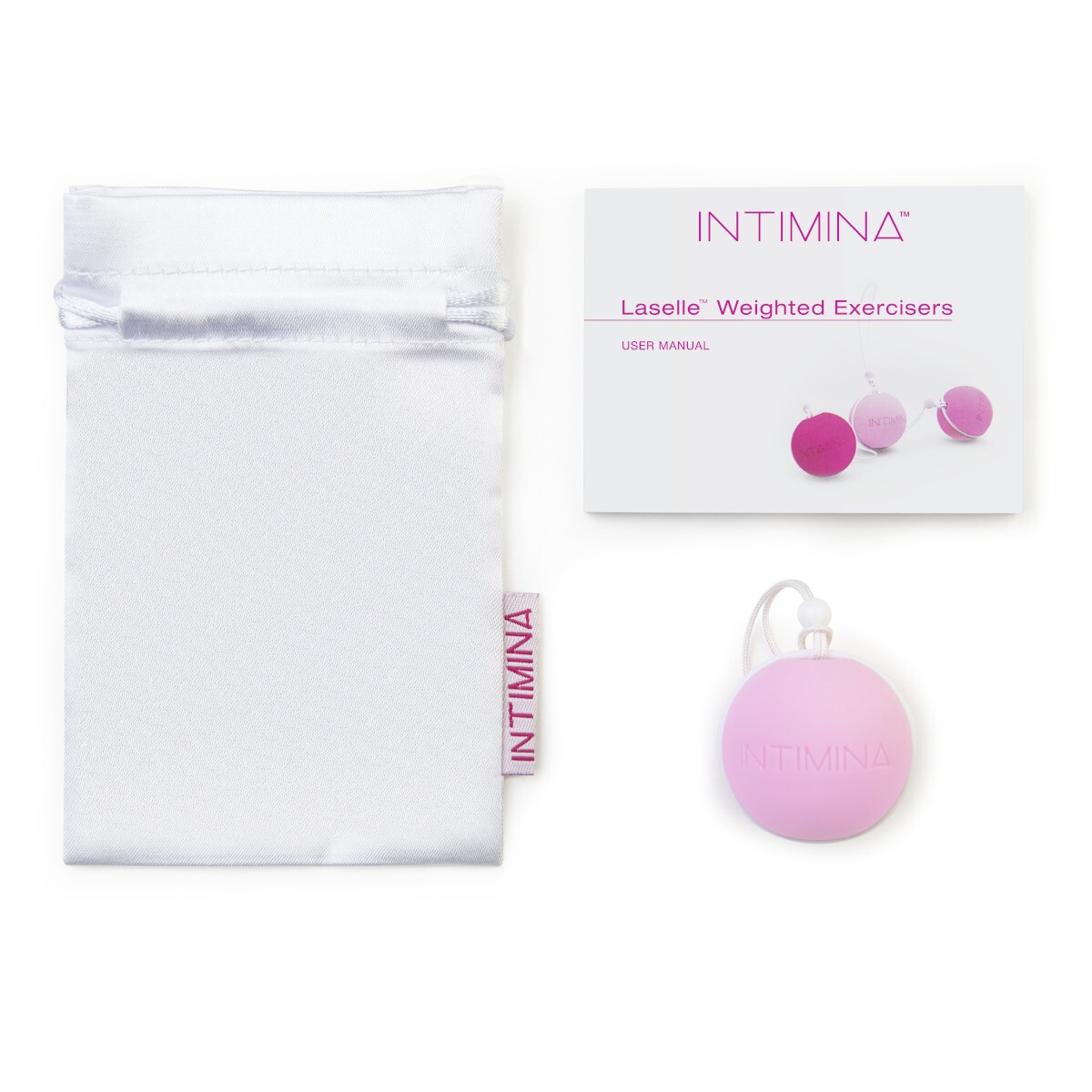 Buy Intimina Laselle Small 28g Weighted Ball for Beginners kegel exercise device for pelvic floor muscle strengthening.