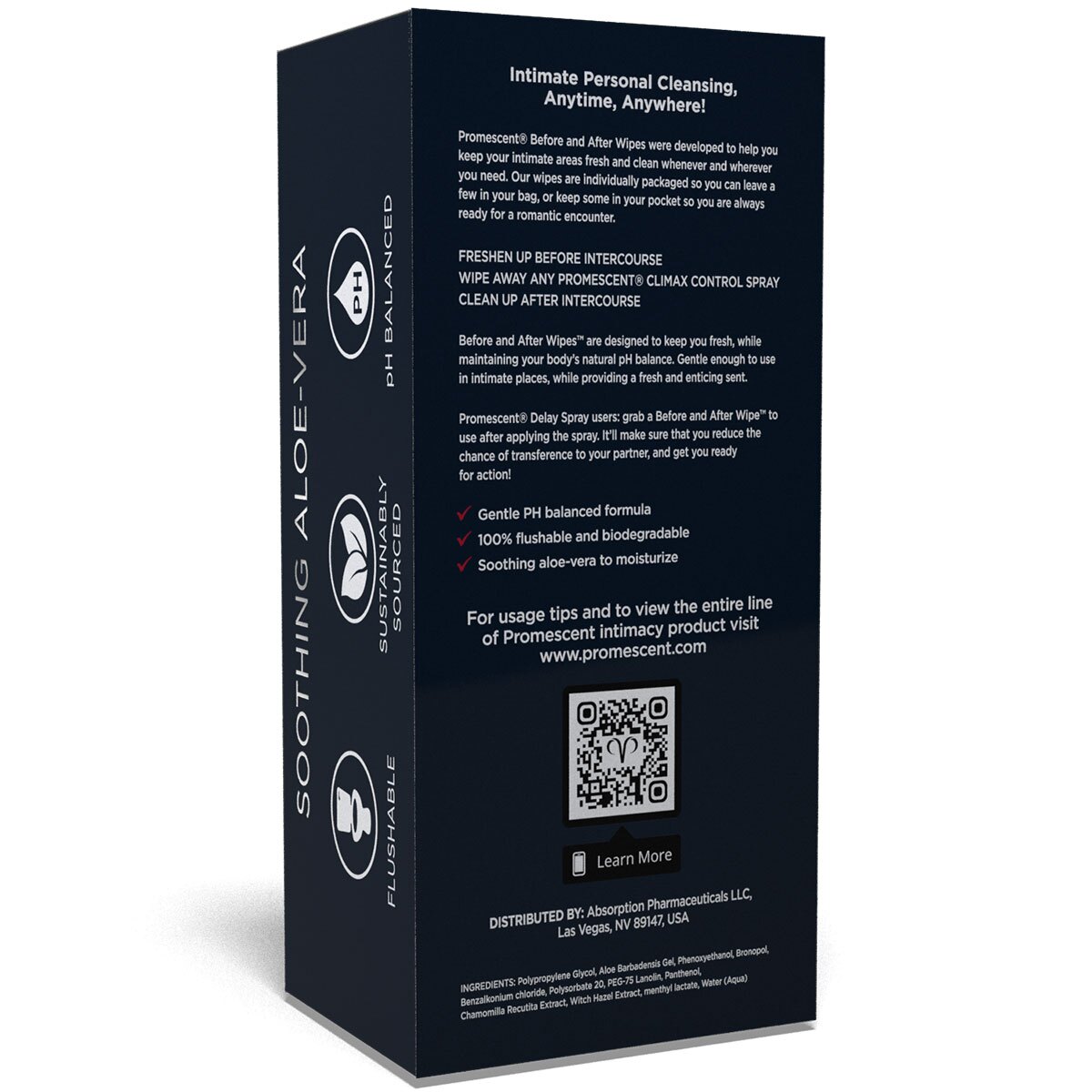 Promescent Before & After Wipes 40ct intimate cleansers and personal cleansing care by Promescent.