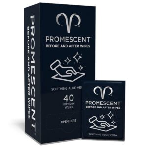 Promescent Before & After Wipes 40ct Intimate Cleanser