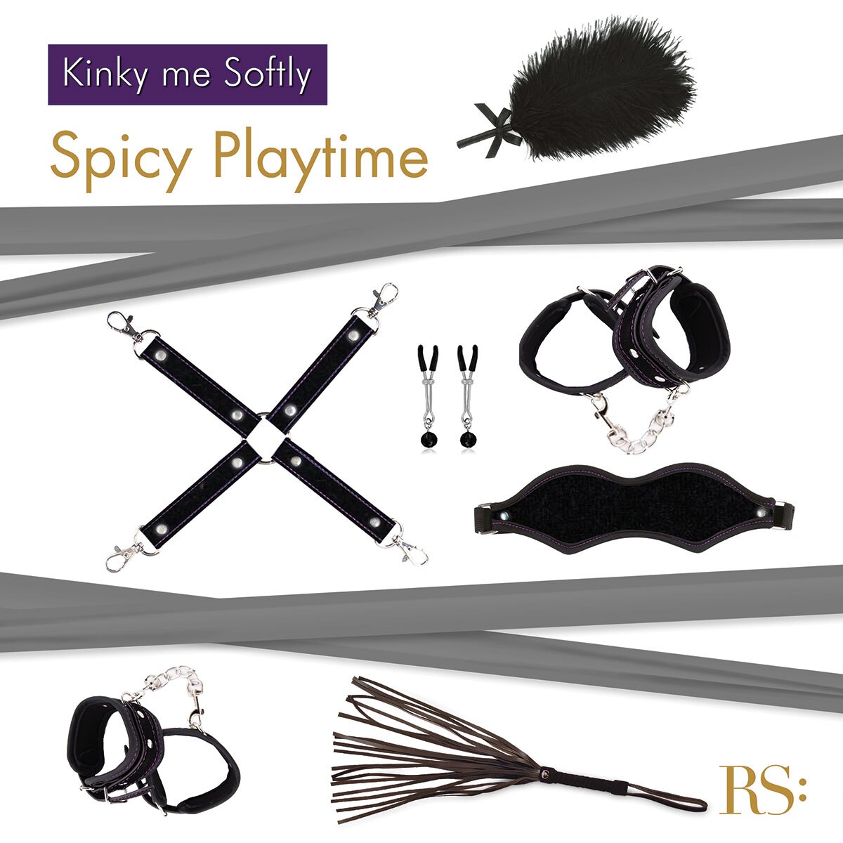 Wearing Kinky Me Softly Bondage Kit Black nipples covers by Rianne S can be fun and sexy!