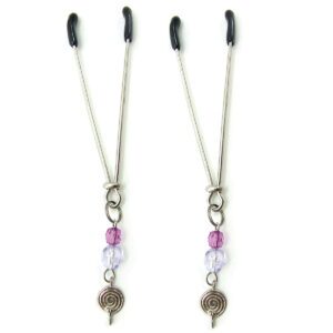 Sex Kitten Clamps Purple Swirls Sexy Jewelry