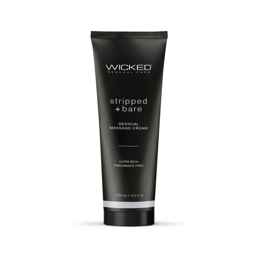 Buy Wicked Massage Cream Stripped Bare 4oz intimate moisturizer for her.