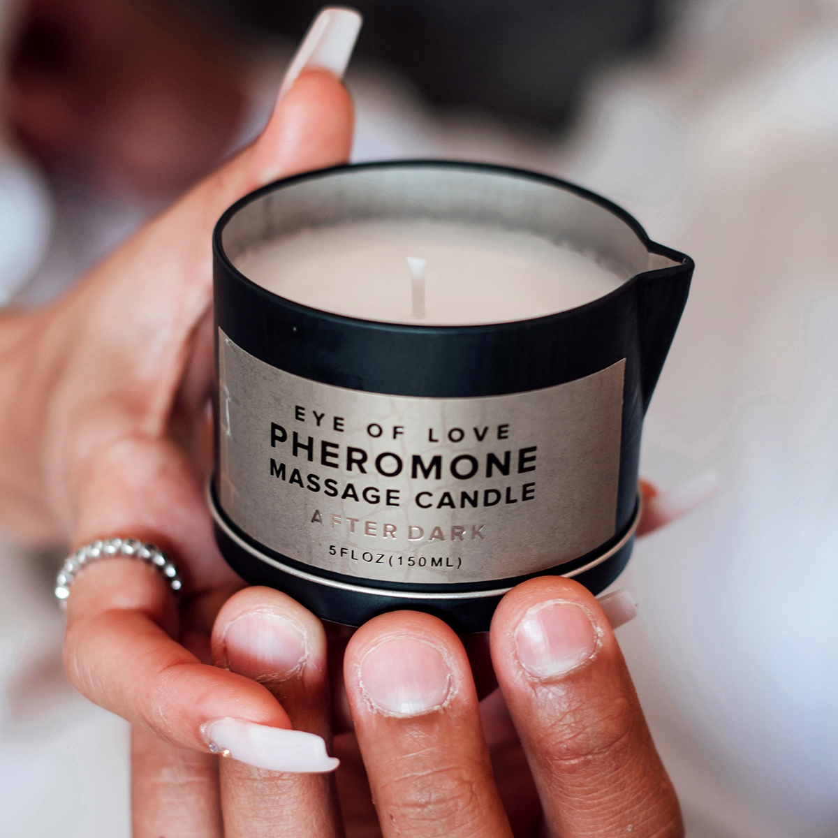 Buy Eye of Love Pheromone Massage Candle 150ml After Dark (F to M) for her or him.