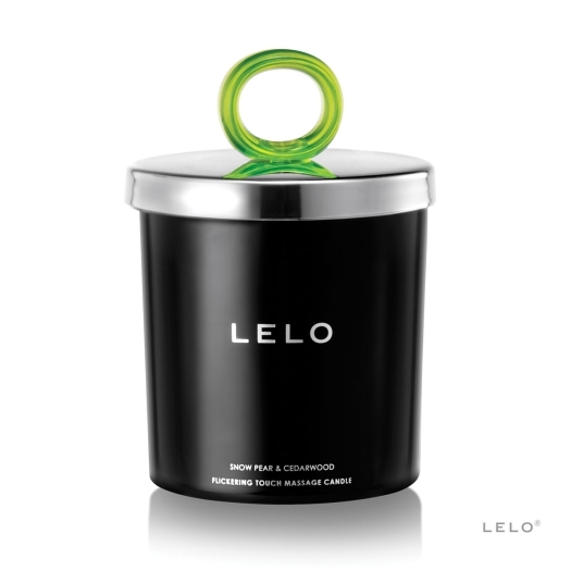 Buy LELO Flickering Touch Massage Candle Snow Pear & Cedarwood for her or him.