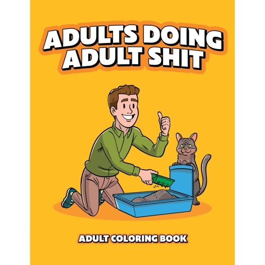 Buy  Wood Rocket Adults Doing Adult Shit Coloring Book book for her.
