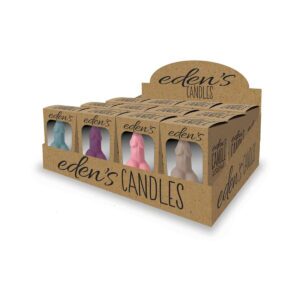 Eden's Penis Candles 12 Piece Display