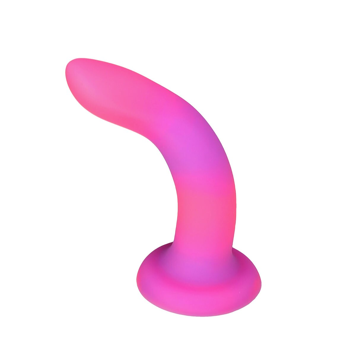 Addiction Glow in the Dark Rave Dil 8 quot Pink Purple dildo made by BMS on sale at herVibrators.com