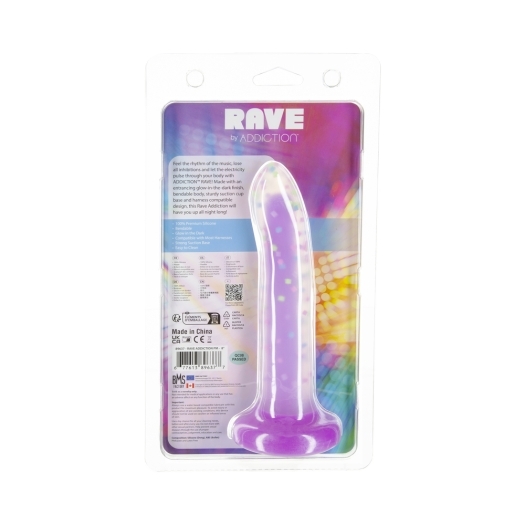 Addiction Rave Party Marty Dong Glow In The Dark 8 in  dildo made by BMS on sale at herVibrators.com