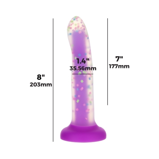 Addiction Rave Party Marty Dong Glow In The Dark 8 in  dildo made by BMS on sale at herVibrators.com