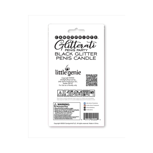 Buy  Black Glitter Penis Candle book for her.