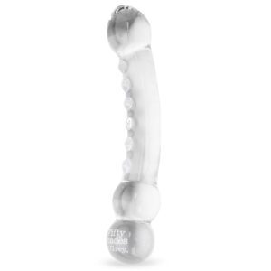Fifty Shades Drive Me Crazy Glass Massage Wand Dildo