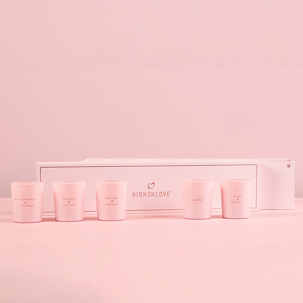 Buy  HighOnLove Mini Sensual Massage Candles Collection book for her.