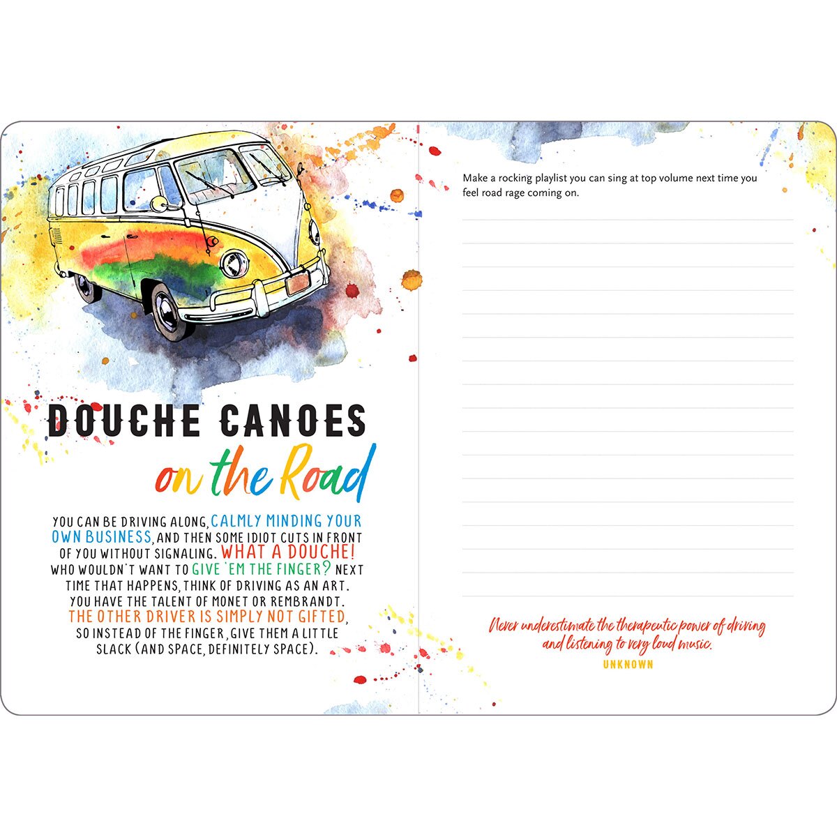 Buy  Inner Fucking Peace Journal book for her.