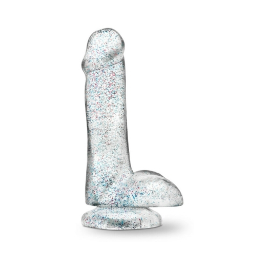 Naturally Yours 6in Glitter Cock Clear dildo made by Blush on sale at herVibrators.com