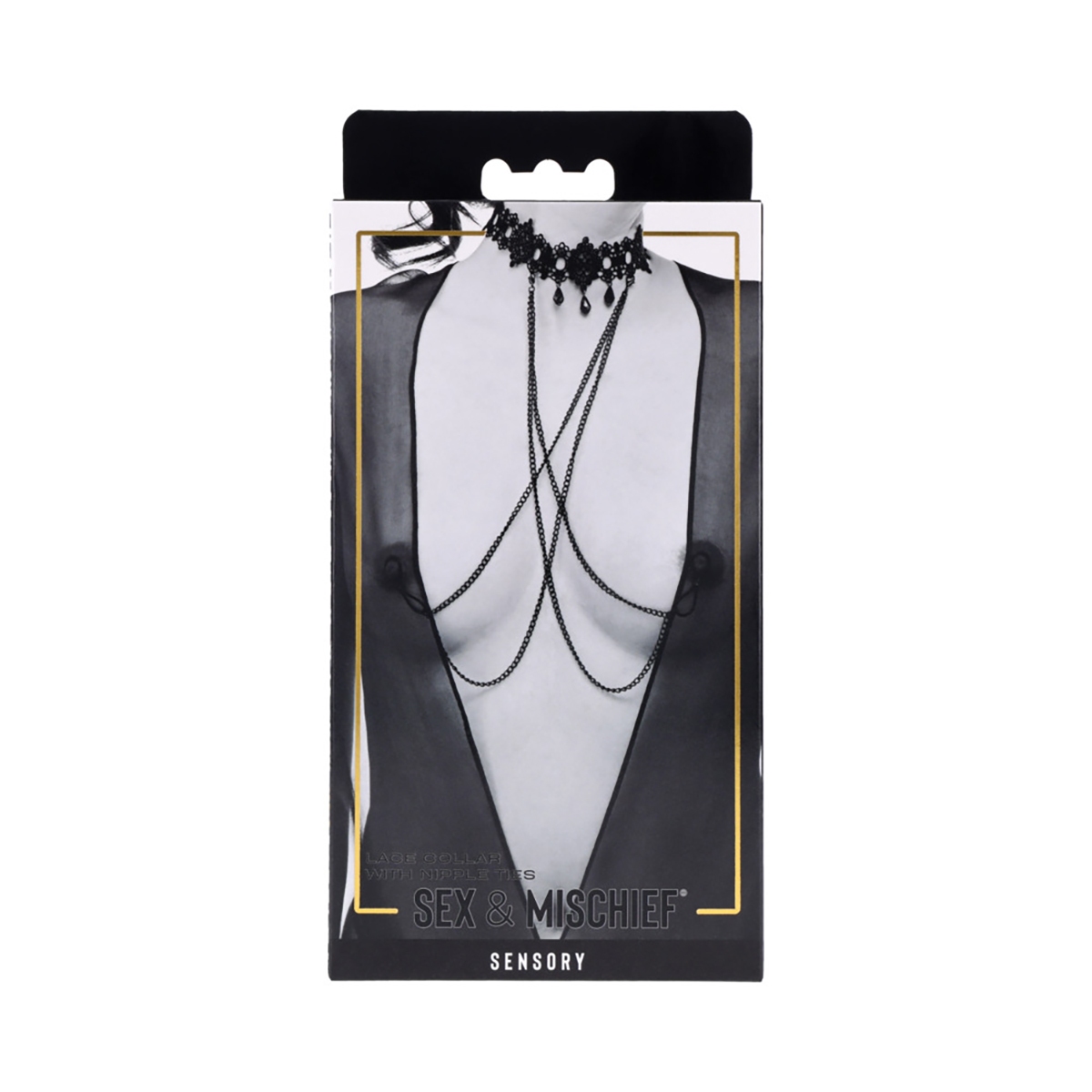 Buy  Sportsheets Sex & Mischief Lace Collar with Nipple Ties book for her.