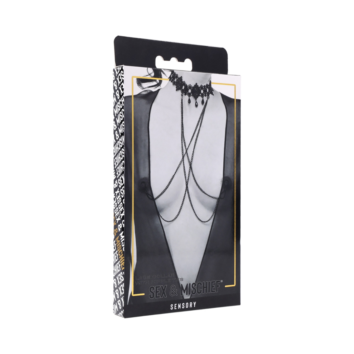 Buy  Sportsheets Sex & Mischief Lace Collar with Nipple Ties book for her.