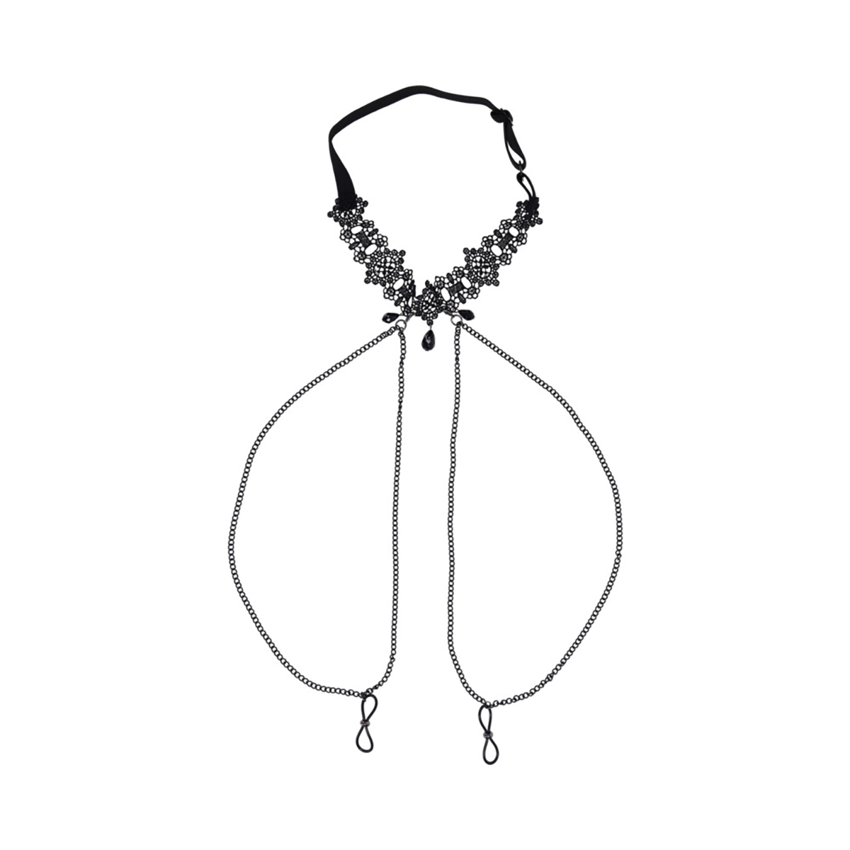 Buy  Sportsheets Sex & Mischief Lace Collar with Nipple Ties book for her.