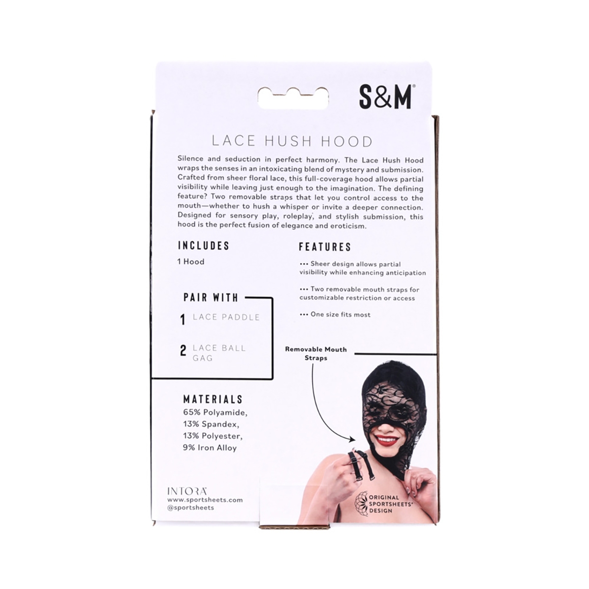 Buy  Sportsheets Sex & Mischief Lace Hush Hood book for her.