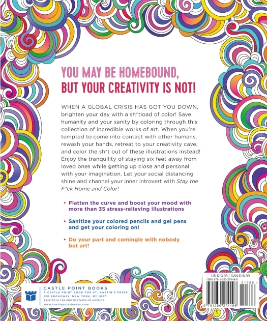 Buy  Stay the Fuck Home and Color Coloring Book book for her.