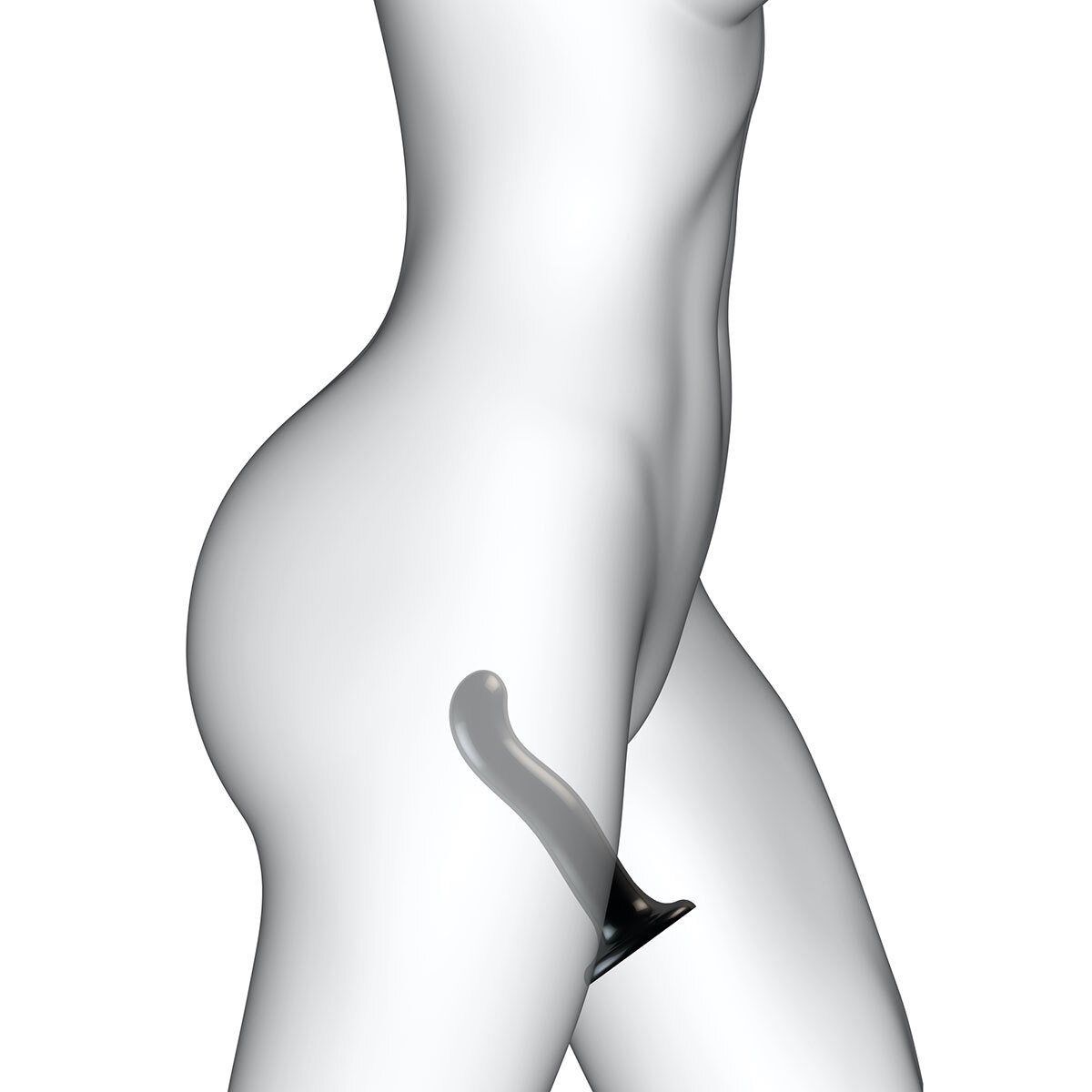 Strap On Me P amp G Spot Dil Small Black dildo made by Strap-On-Me on sale at herVibrators.com