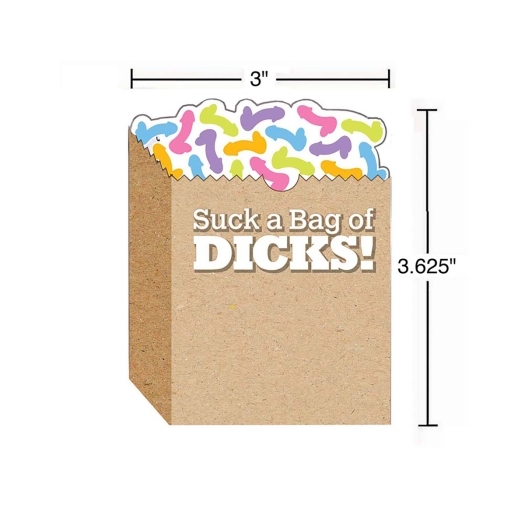 Buy  Suck a Bag of Dicks Sticky Notes book for her.