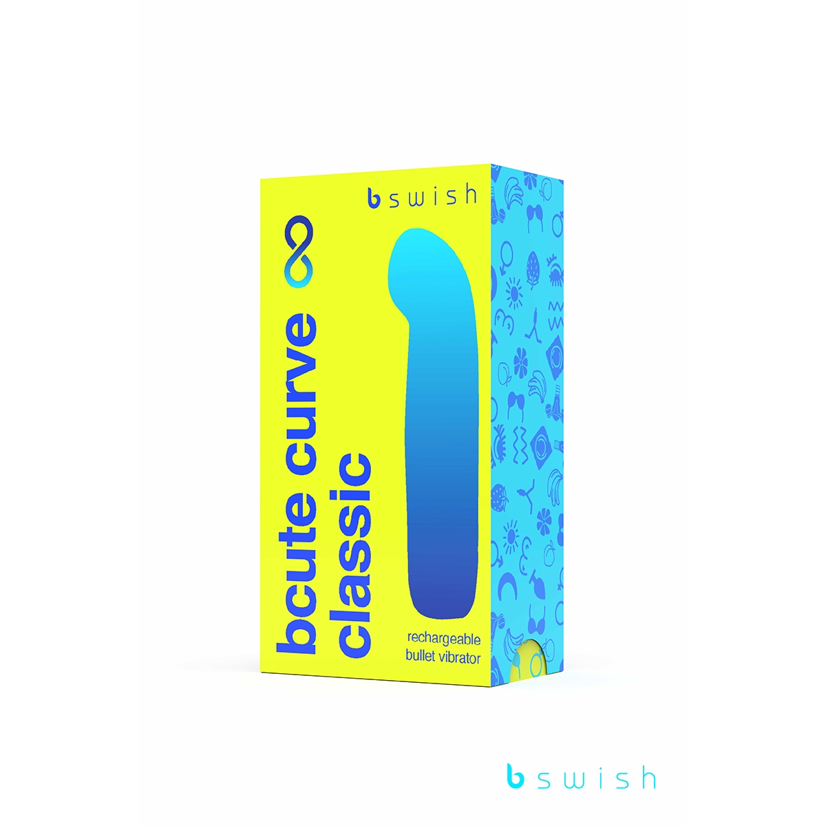 Product image of the Yellow B Swish vibrator on clean background