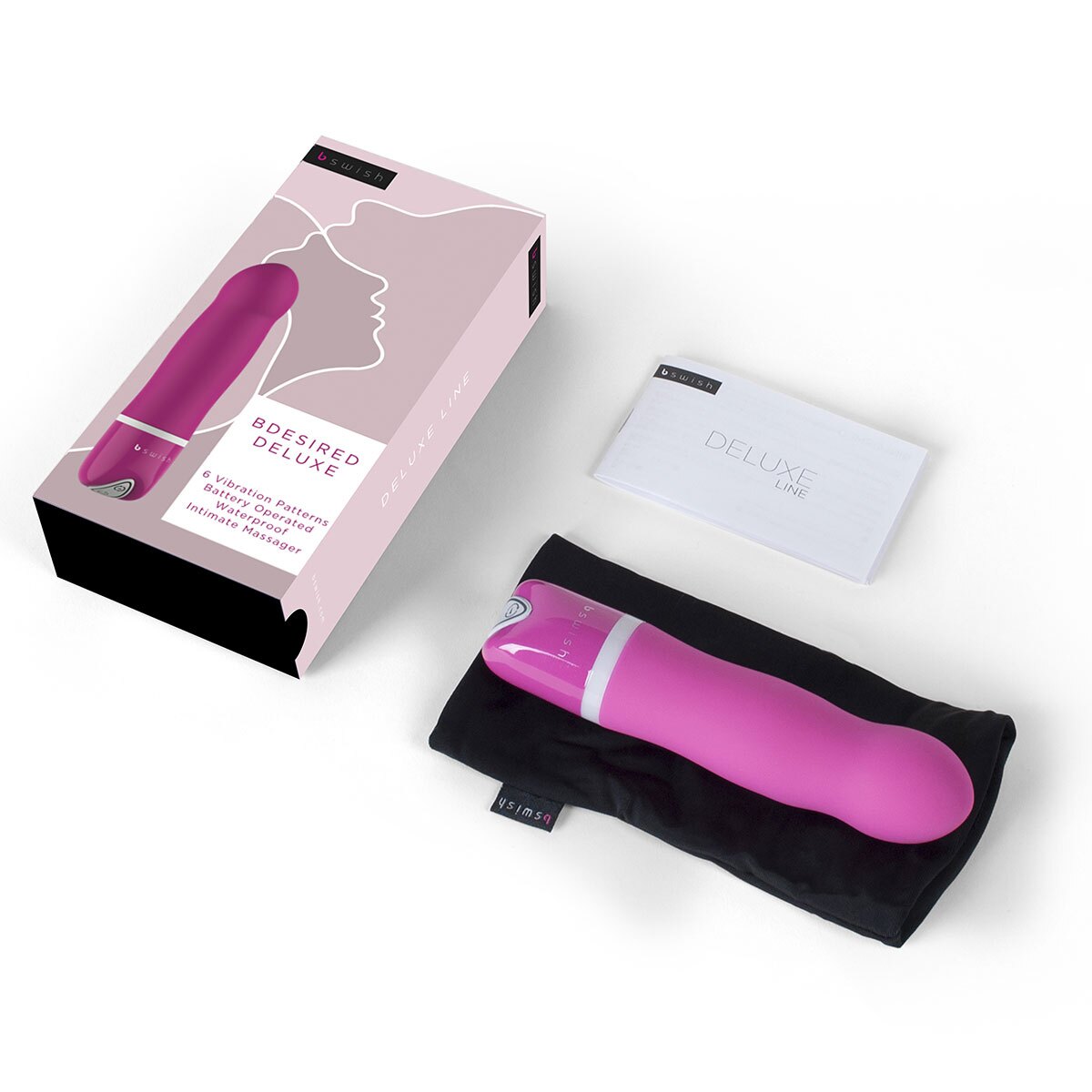 Angled view of the  B Swish vibrator designed for intimate use