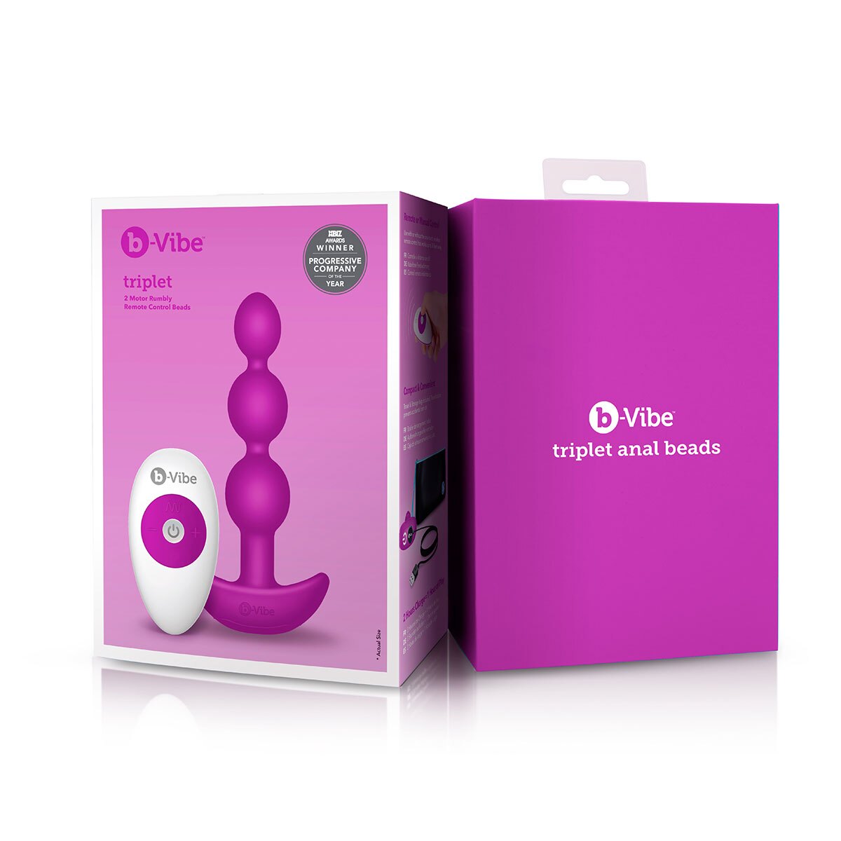 Product image of the  B-Vibe vibrator on clean background