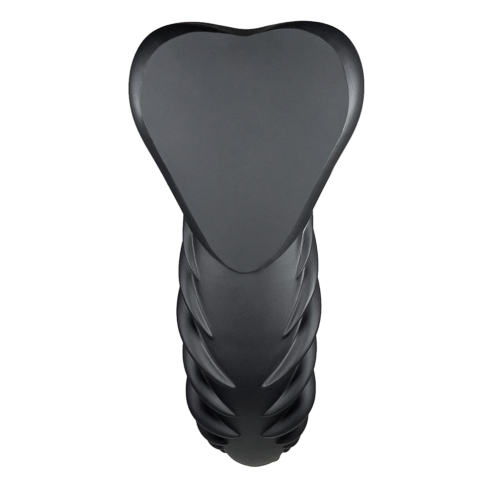 Angled view of the Black Banana Pants vibrator designed for intimate use