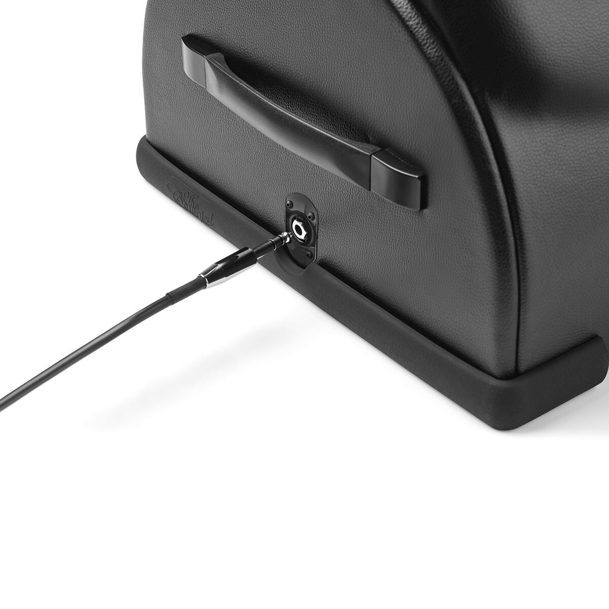 Angled view of the  Cowgirl vibrator designed for intimate use