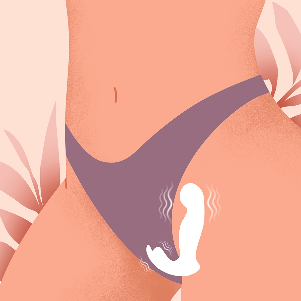 Close-up of the Orange Honey Play Box vibrator for texture detail