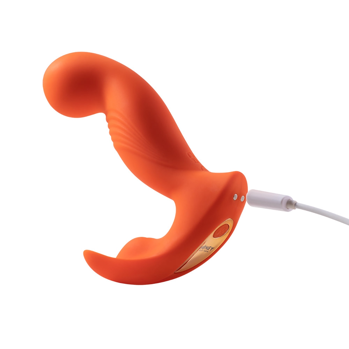 Product image of the Orange Honey Play Box vibrator on clean background