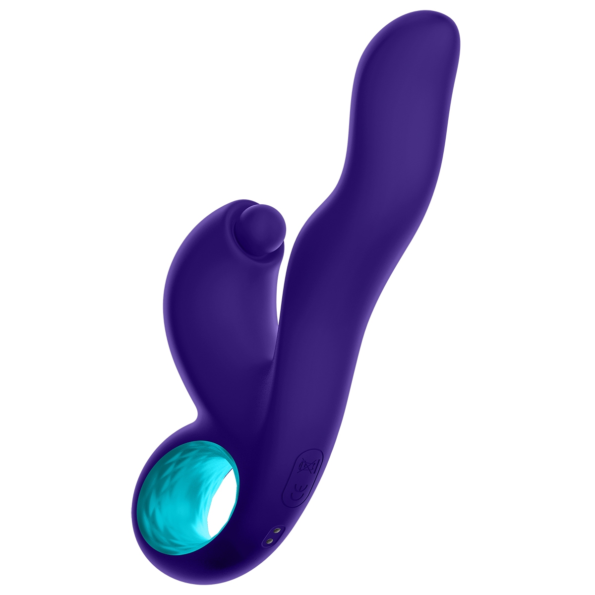 Close-up of the Purple Femme Funn vibrator for texture detail