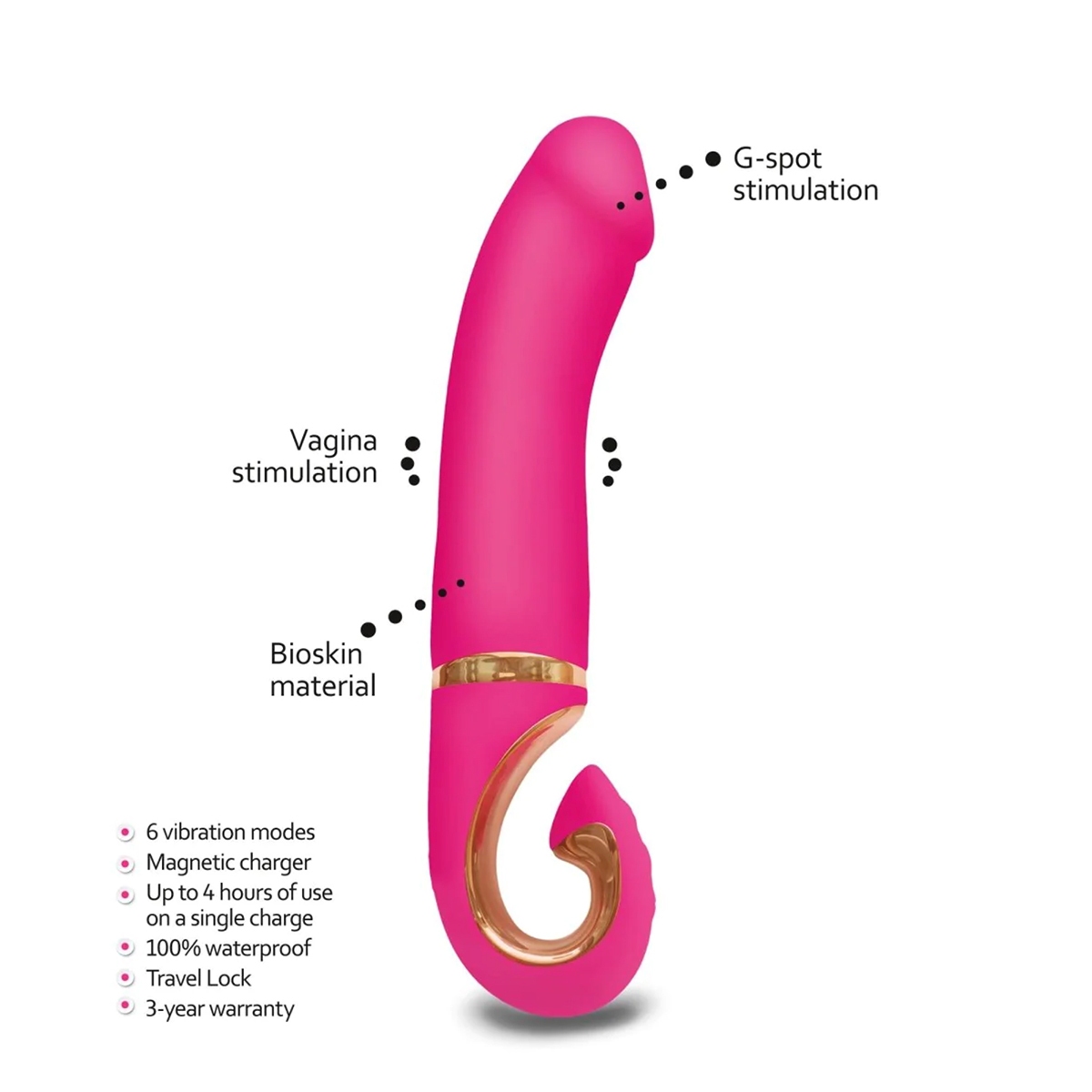 Close-up of the  GVibe vibrator for texture detail
