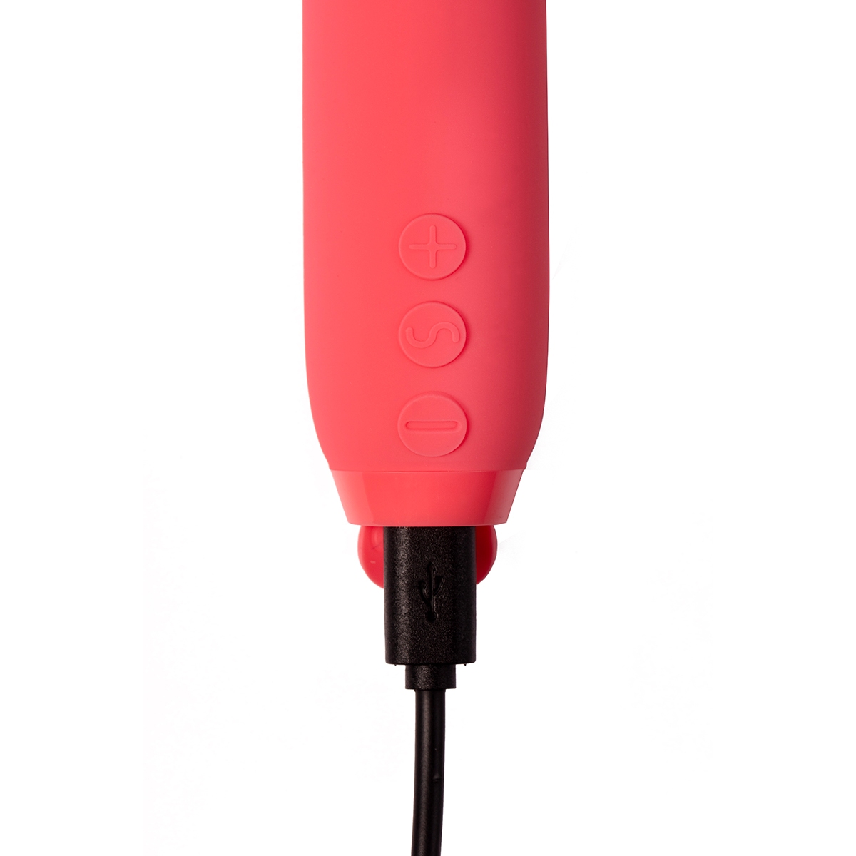 Angled view of the Pink Je Joue vibrator designed for intimate use