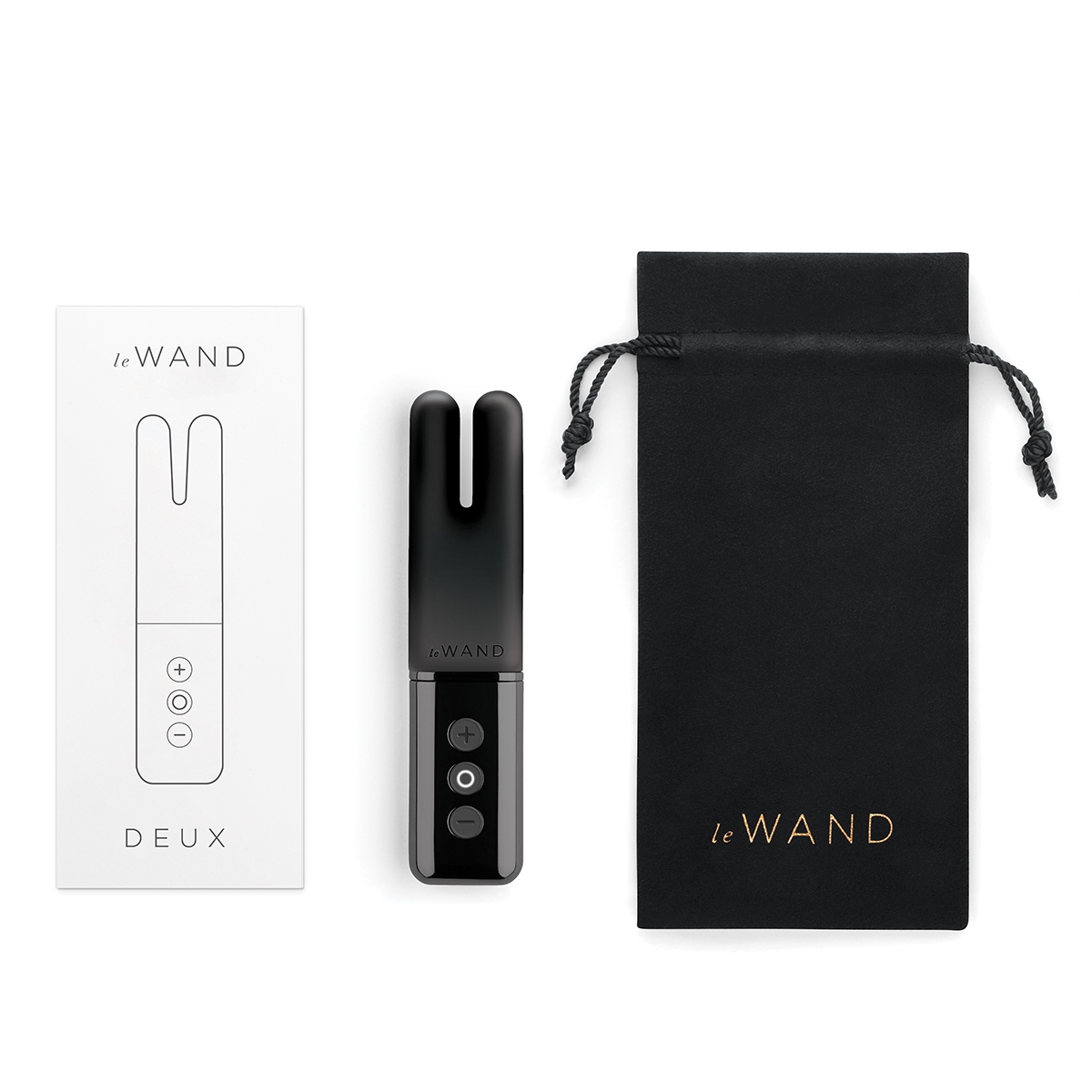 Angled view of the Chrome Le Wand vibrator designed for intimate use