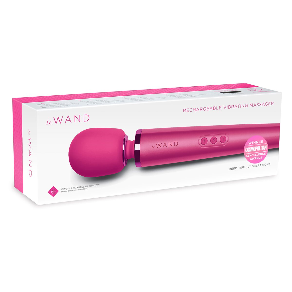 Fully assembled  Le Wand vibrator with smooth exterior