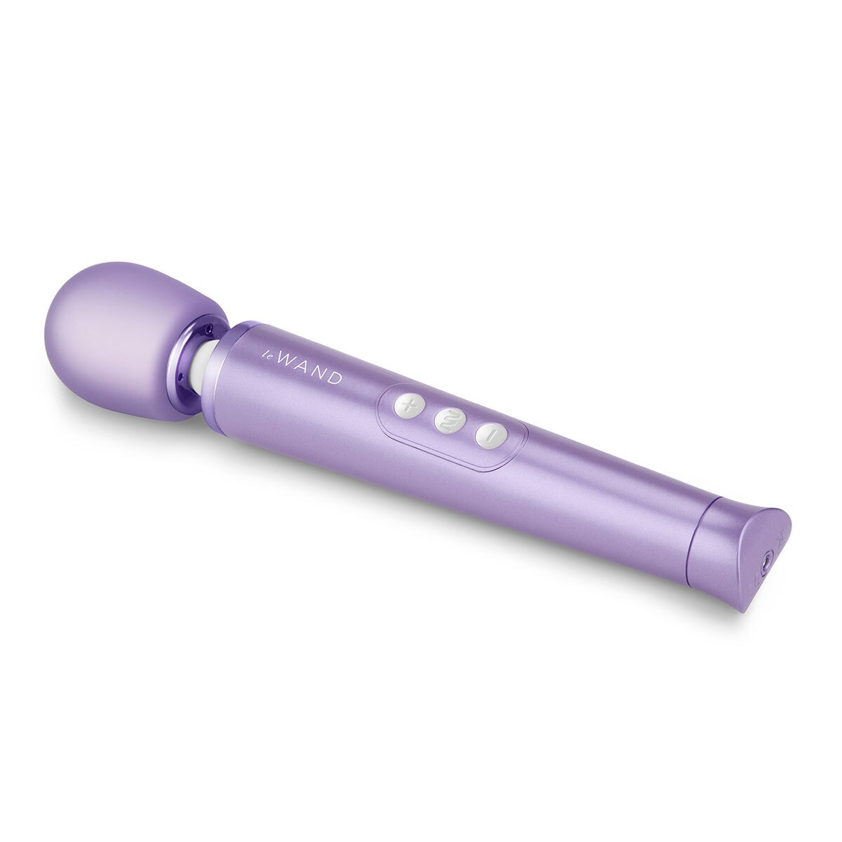 Close-up of the Violet Le Wand vibrator for texture detail
