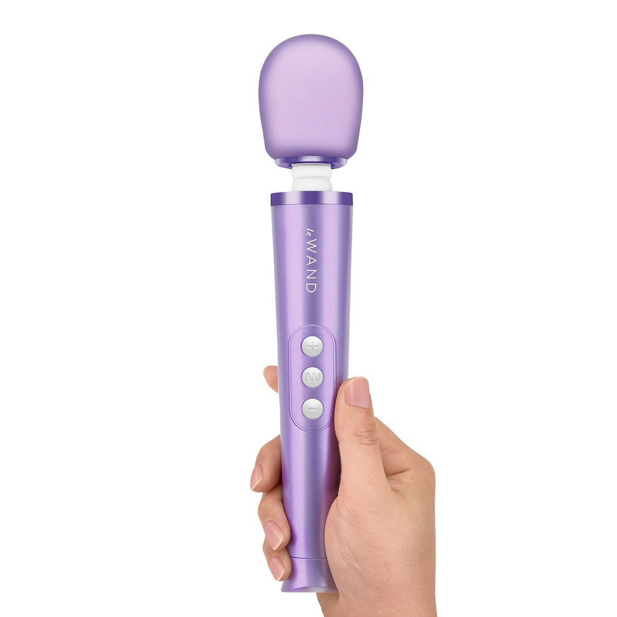 Product image of the Violet Le Wand vibrator on clean background
