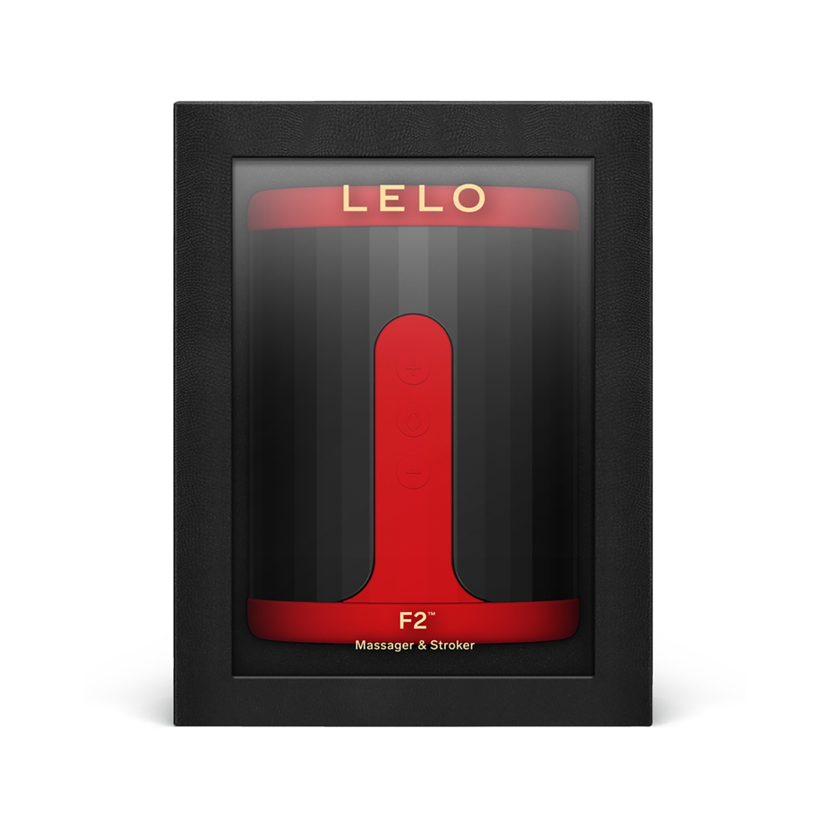 Close-up of the Red LELO vibrator for texture detail