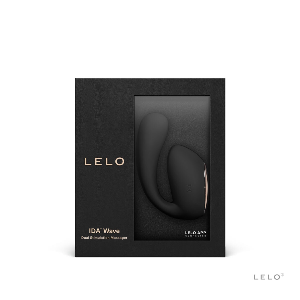 Product image of the Black LELO vibrator on clean background