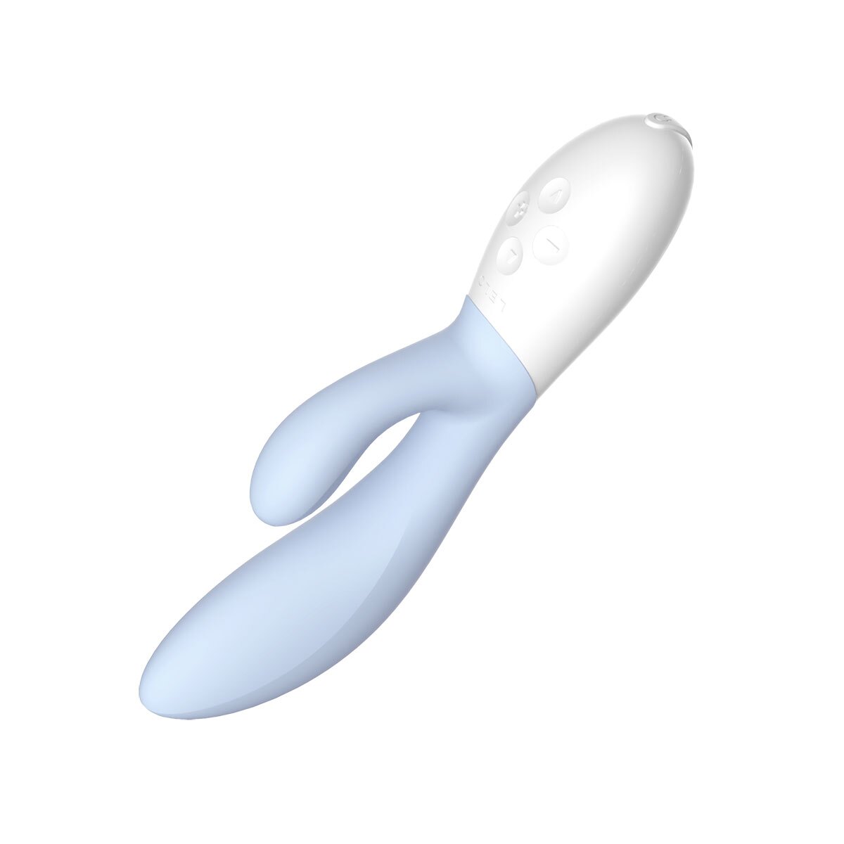 Close-up of the Blue LELO vibrator for texture detail