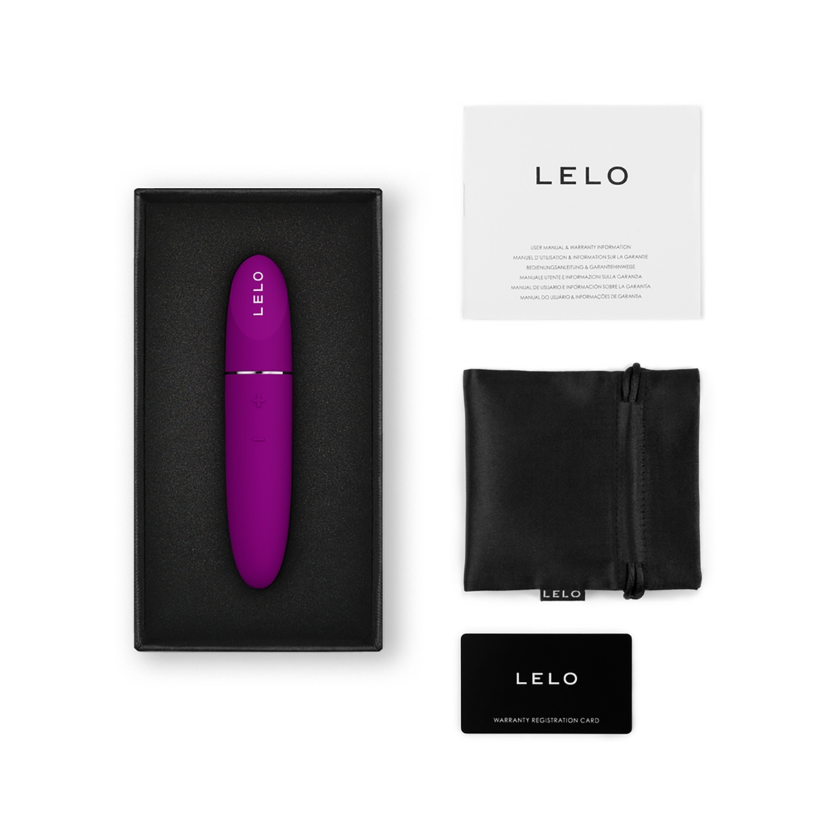 Close-up of the  LELO vibrator for texture detail