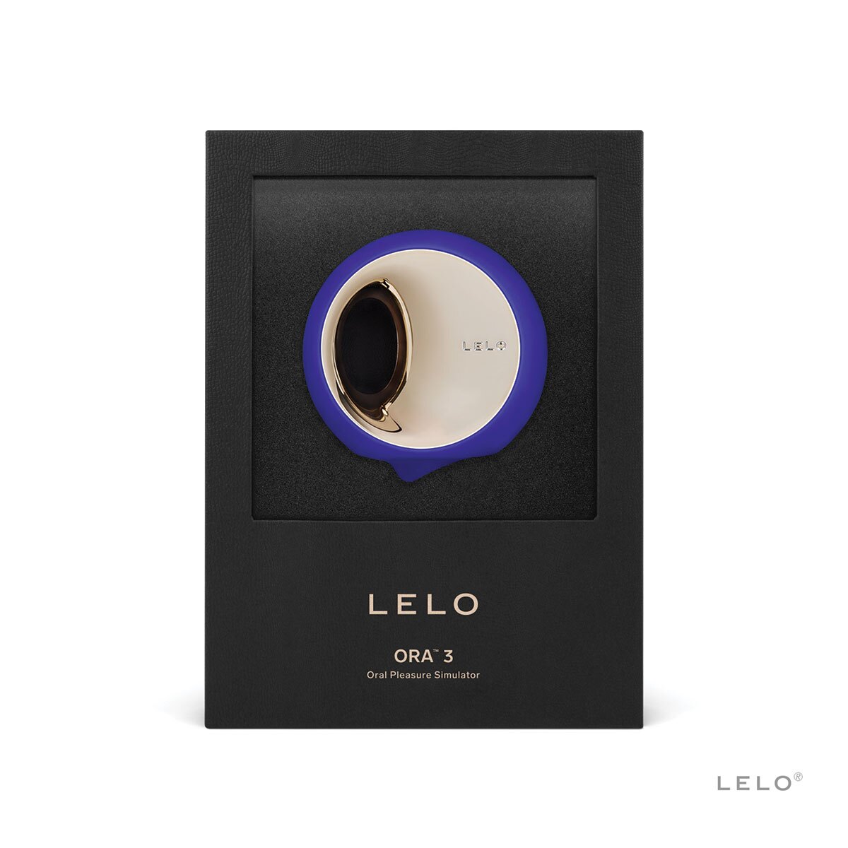 Close-up of the Midnight Blue LELO vibrator for texture detail