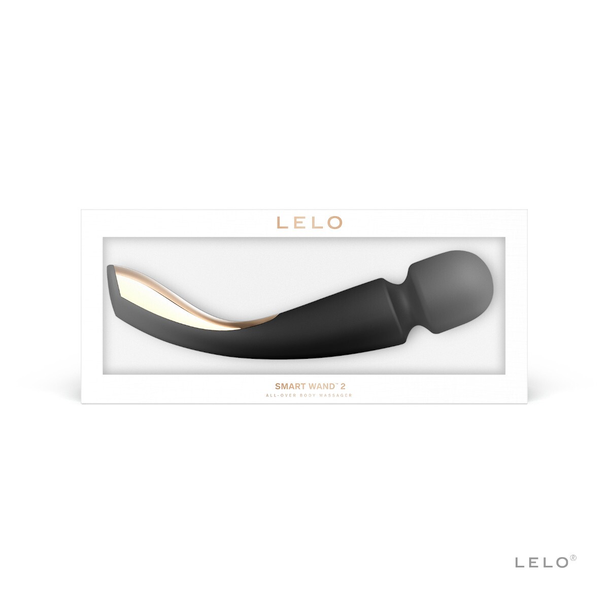Close-up of the Black LELO vibrator for texture detail